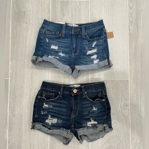 Mudd Low Rise Shortie Jean Shorts Bundle